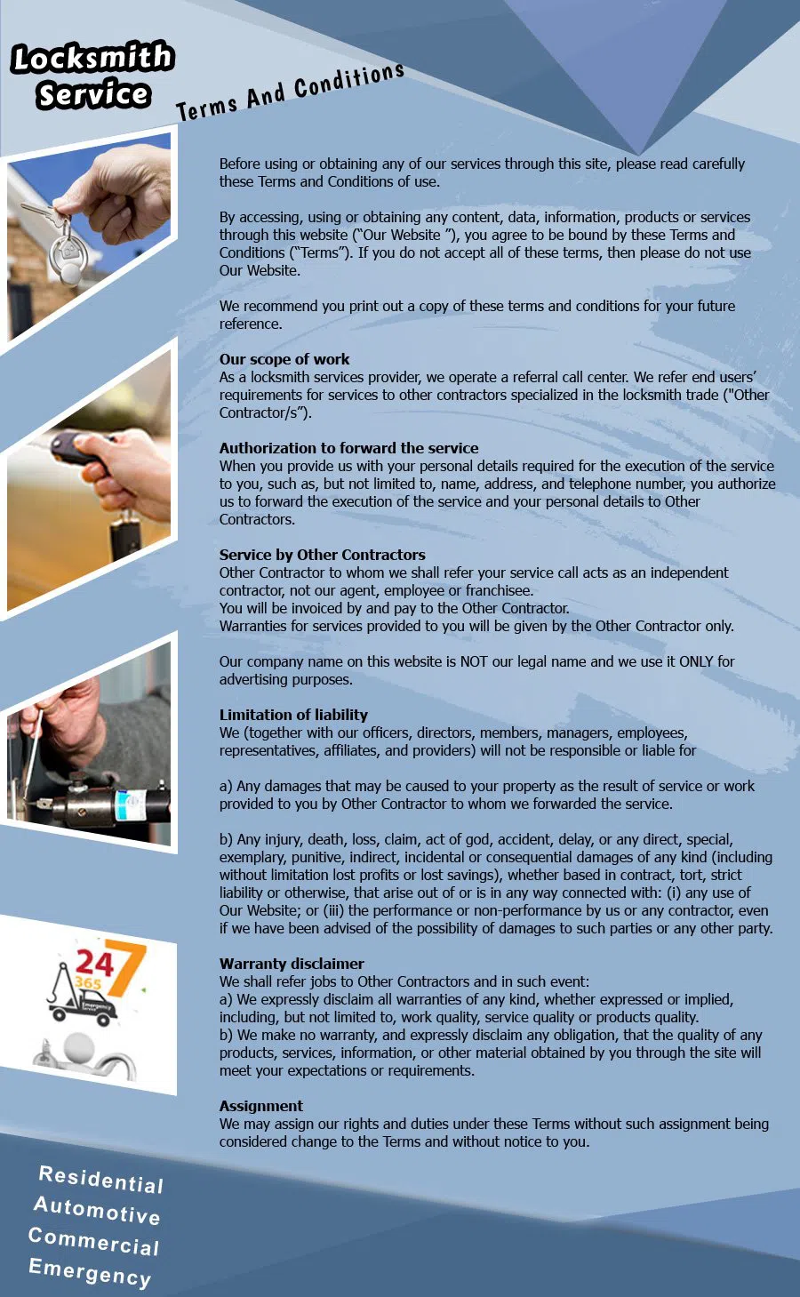 Locksmith Master Shop Seattle, WA 206-801-9916 - TermsAndCondition-12